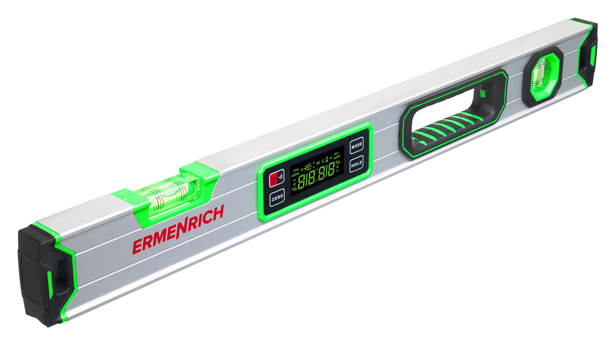 Цифровой уровень Ermenrich Verk LL60, зеленый