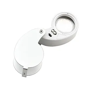 Лупа складная Veber 40x, 25 мм, с подсветкой (21011), изображение 1