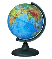Глобус физический диаметром 210 мм, с подсветкой