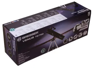 Телескоп Bresser Venus 76/700 AZ с адаптером для смартфона, изображение 13