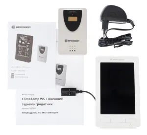 Метеостанция Bresser ClimaTemp WS с цветным дисплеем, белая, изображение 3