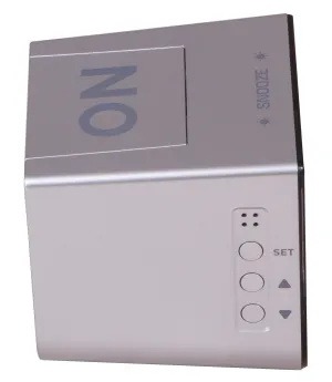 Часы настольные Bresser FlipMe Alarm Clock, серебристые, изображение 6