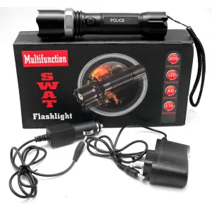 Фонарь ручной Kromatech светодиодный (1 LED), с аккумулятором и зумом (8008 SWAT), изображение 2