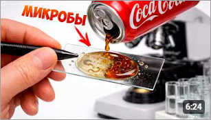 Что будет с микробами при контакте с Coca-Cola?